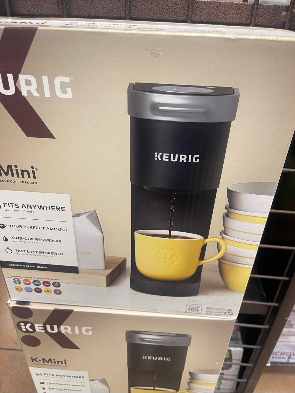 Keurig Single-Serve Coffee Maker - Black with Silver Top